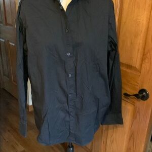Express 1MX Classic Fit Black Button-Up Shirt large EUC Mens dress shirt